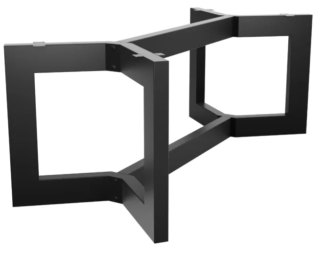 Struttura in ferro per tavolo in legno e resina linea extreme